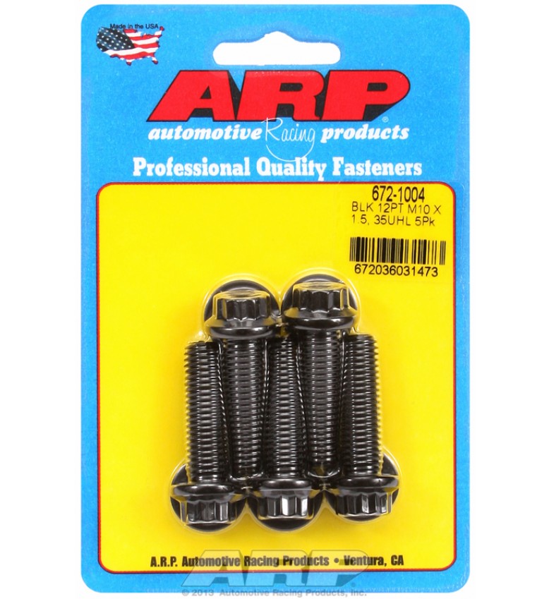 ARP Hardware - M10 x 1.50 x 35 12pt black oxide bolts