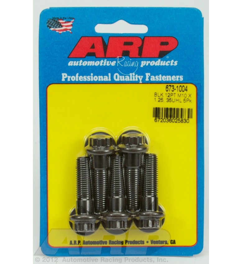 ARP Hardware - M10 x 1.50 x 65 12pt black oxide bolts