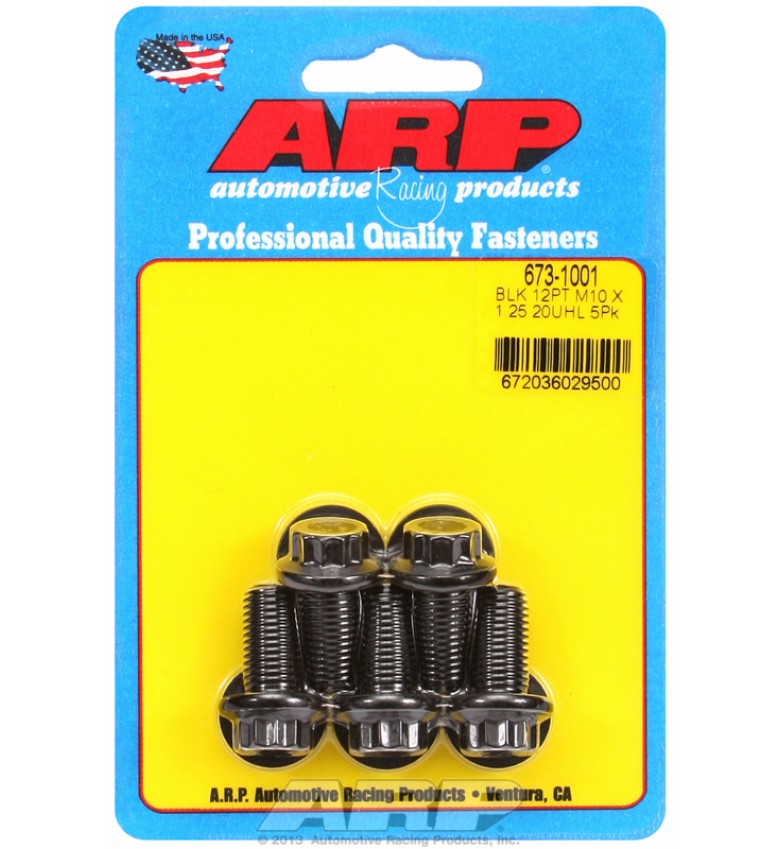 ARP Hardware - M10 x 1.25 x 20 12pt black oxide bolts