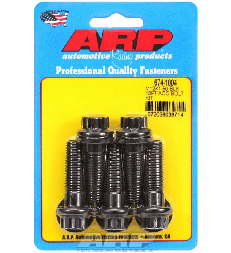 ARP Hardware - M12 x 1.50 x 40 12pt black oxide bolts