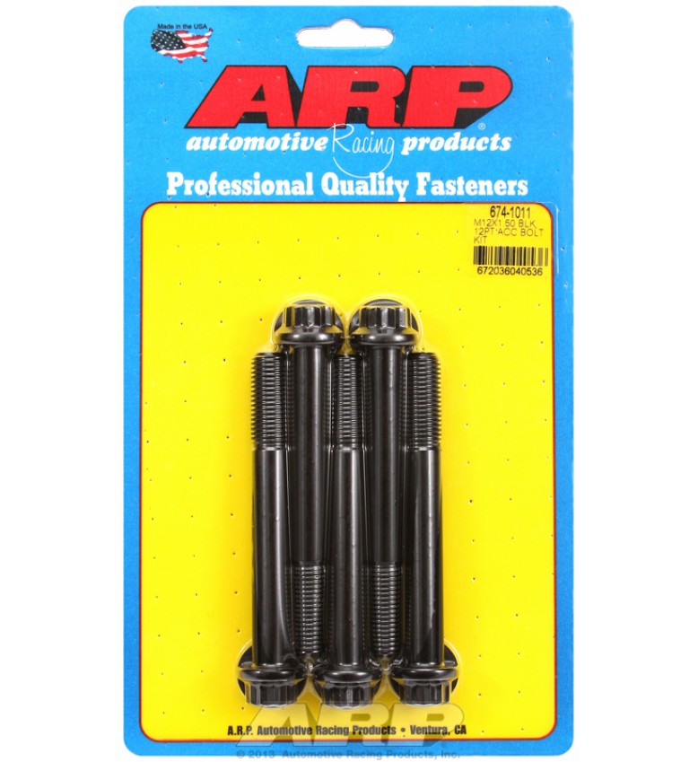 ARP Hardware - M12 x 1.50 x 100 12pt black oxide bolts