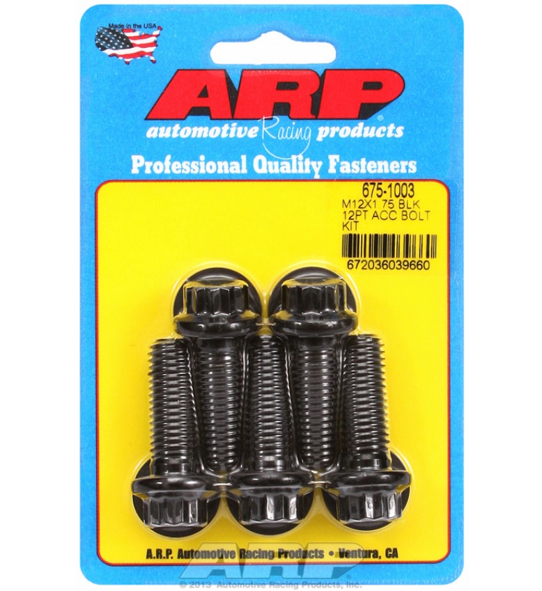 ARP Hardware - M12 X 1.75 X 35 12pt black oxide bolts