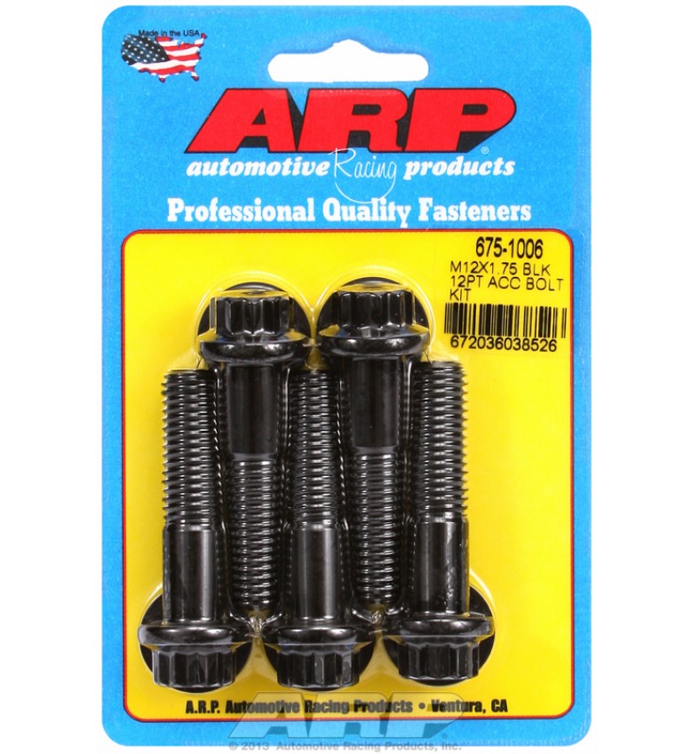 ARP Hardware - M12 X 1.75 X 50 12pt black oxide bolts