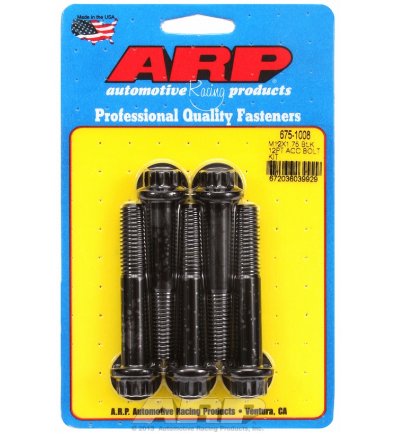 ARP Hardware - M12 X 1.75 X 70 12pt black oxide bolts