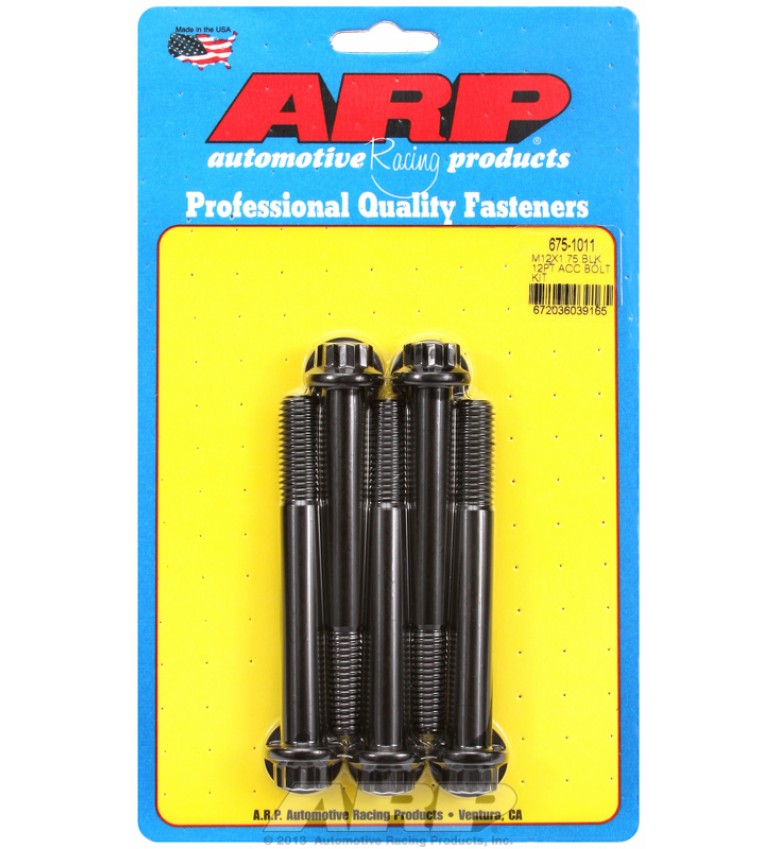 ARP Hardware - M12 X 1.75 X 100 12pt black oxide bolts
