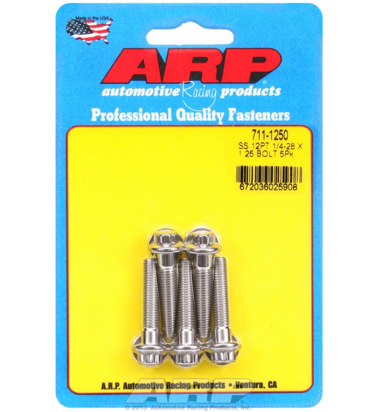 ARP Hardware - 1/4-28 x 1.250 12pt SS bolts