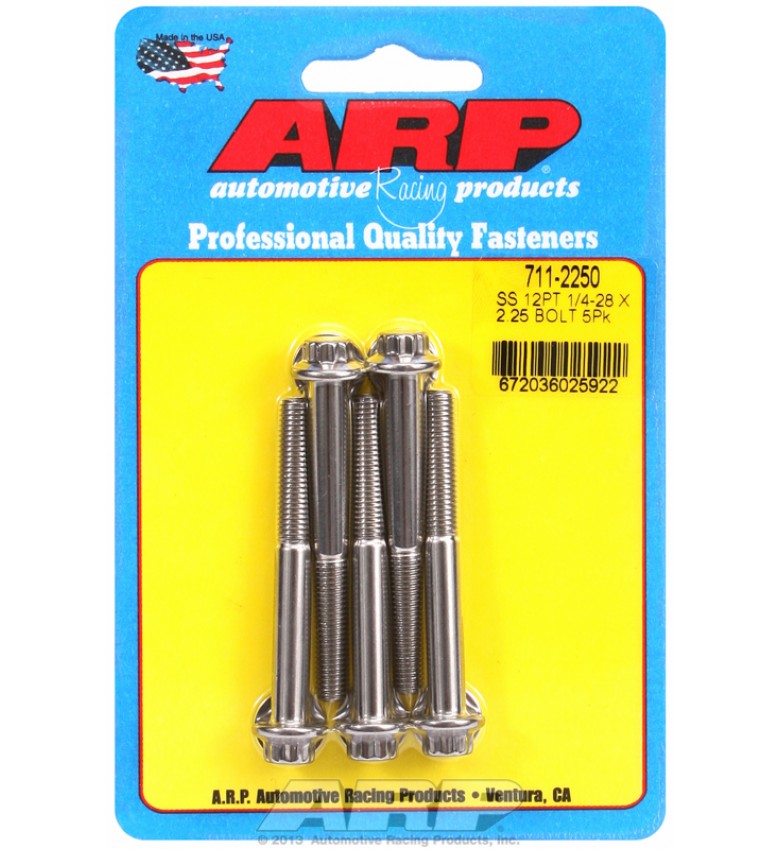ARP Hardware - 1/4-28 x 2.250 12pt SS bolts