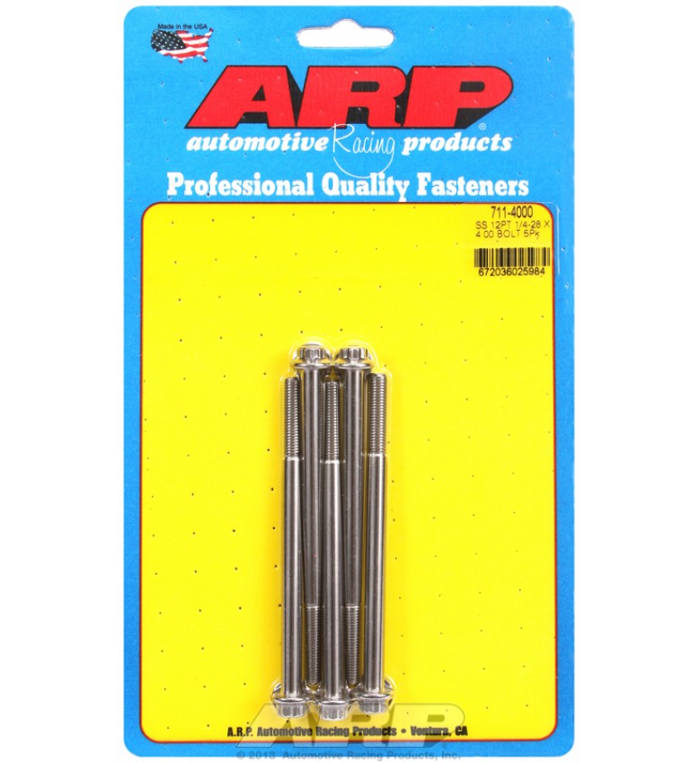 ARP Hardware - 1/4-28 x 4.000 12pt SS bolts