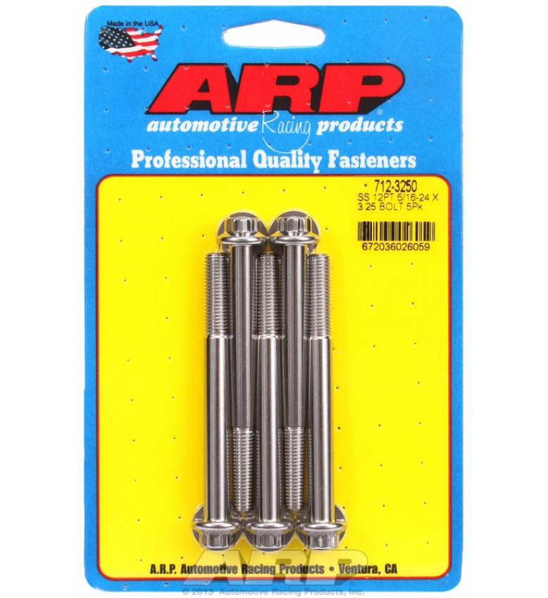 ARP Hardware - 5/16-24 x 3.250 12pt SS bolts