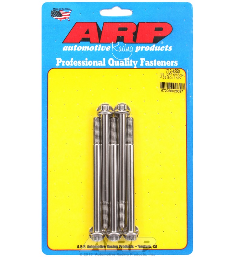 ARP Hardware - 5/16-24 x 4.250 12pt SS bolts