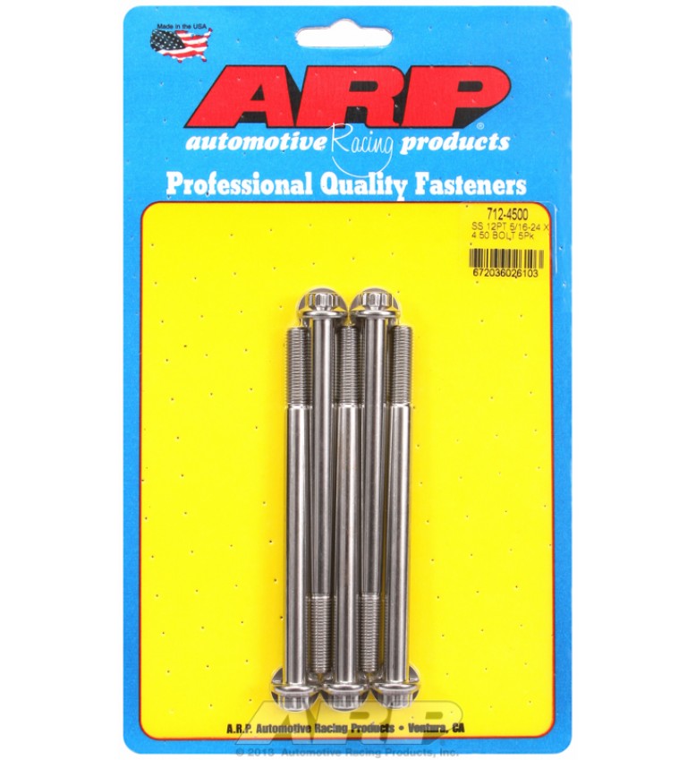 ARP Hardware - 5/16-24 x 4.500 12pt SS bolts