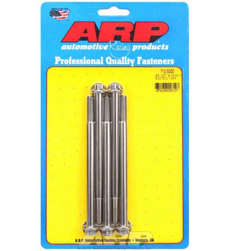 ARP Hardware - 5/16-24 x 5.000 12pt SS bolts