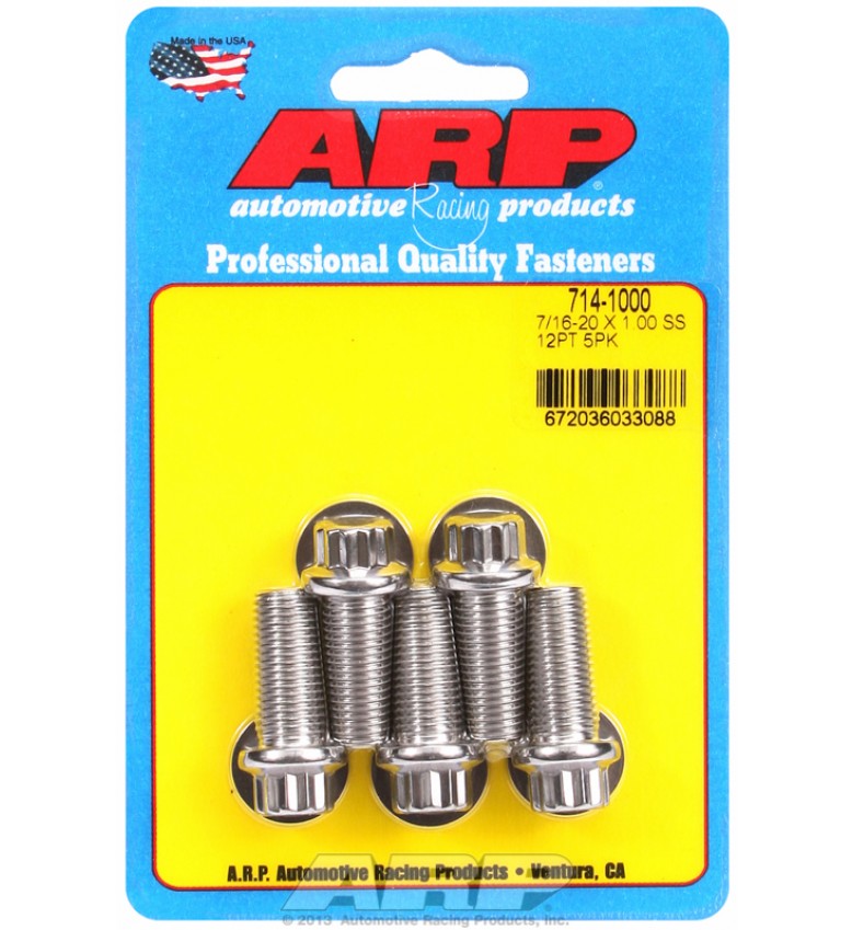ARP Hardware - 7/16-20 x 1.000 12pt SS bolts