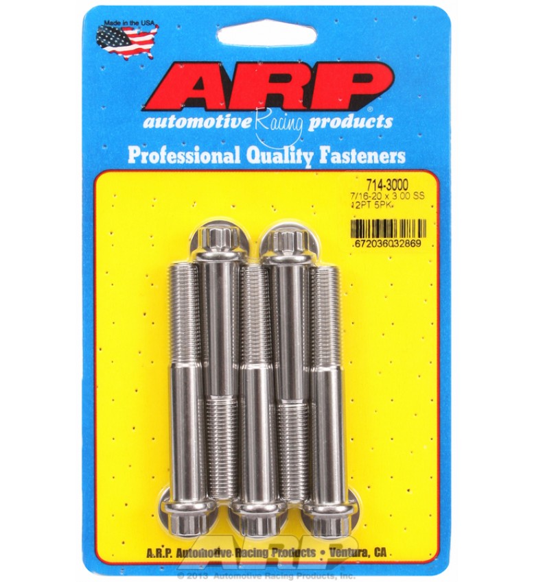 ARP Hardware - 7/16-20 x 3.000 12pt SS bolts