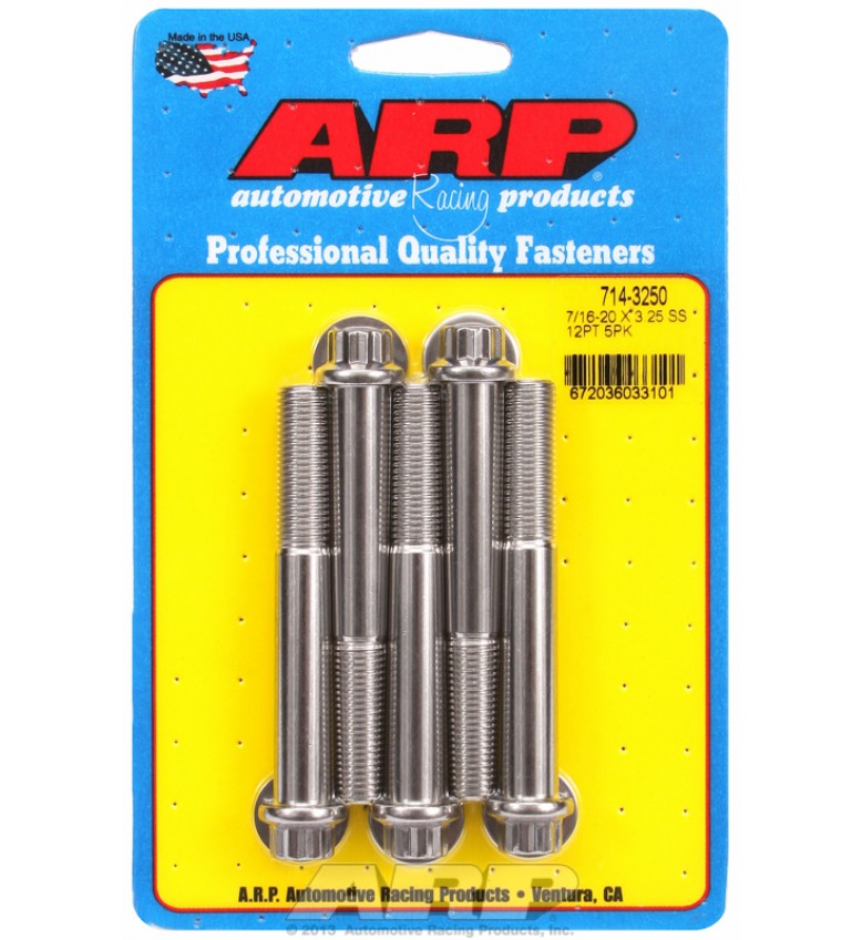 ARP Hardware - 7/16-20 x 3.250 12pt SS bolts