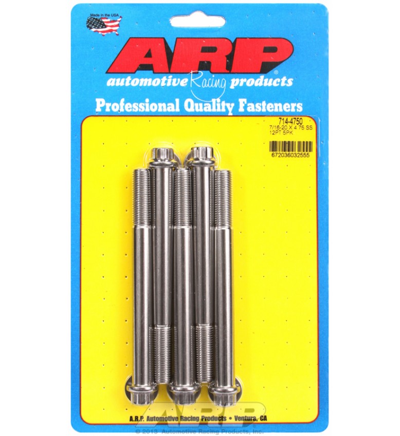 ARP Hardware - 7/16-20 x 4.750 12pt SS bolts