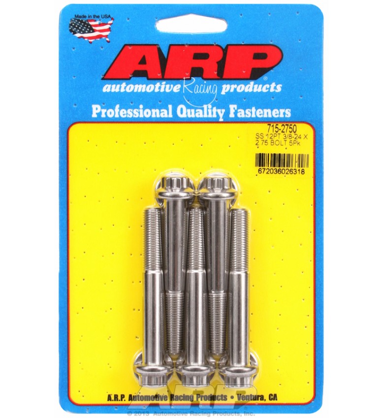ARP Hardware - 3/8-24 x 2.750 12pt 7/16 wrenching SS bolts