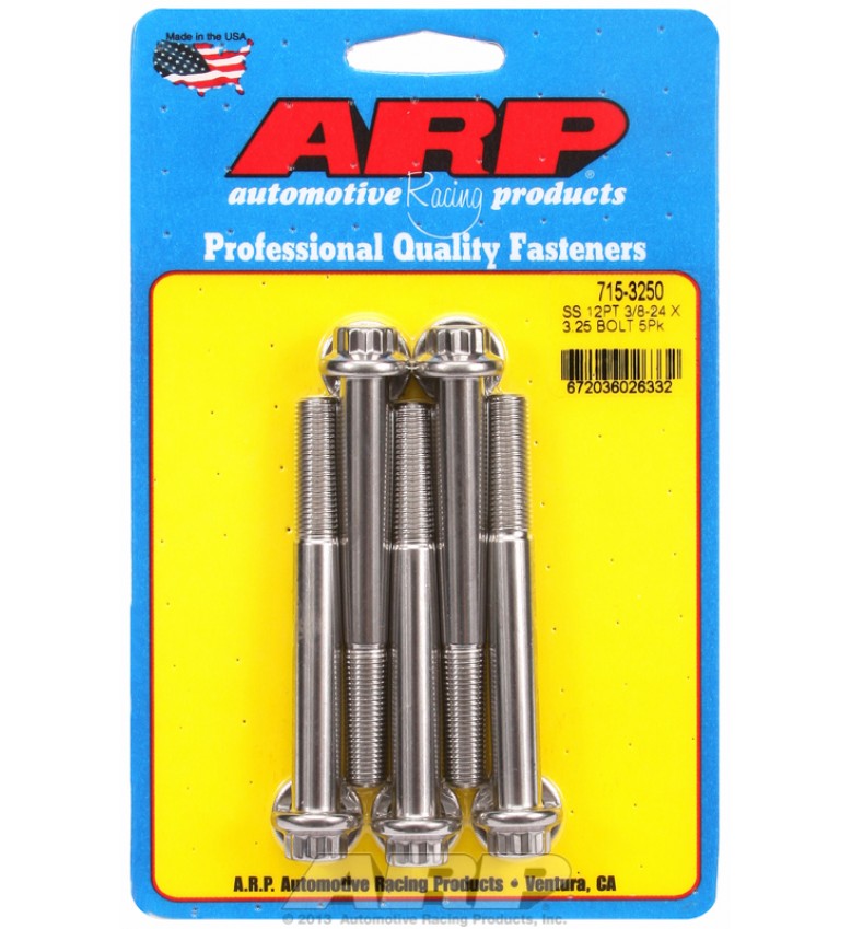 ARP Hardware - 3/8-24 x 3.250 12pt 7/16 wrenching SS bolts