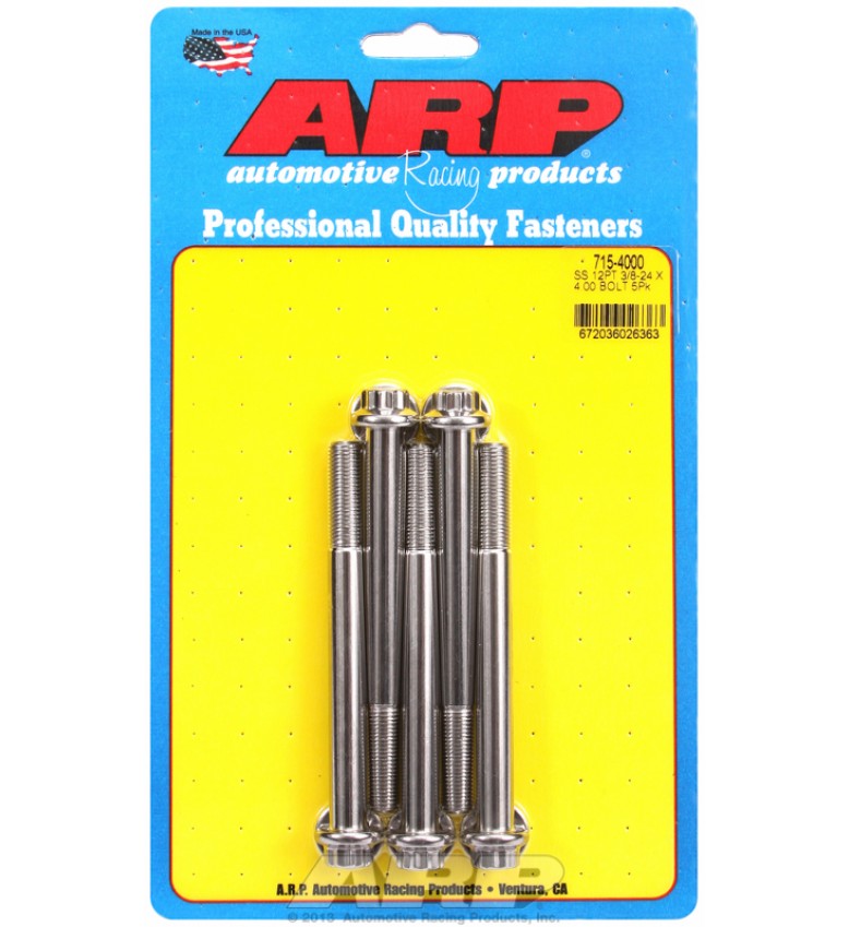 ARP Hardware - 3/8-24 x 4.000 12pt 7/16 wrenching SS bolts