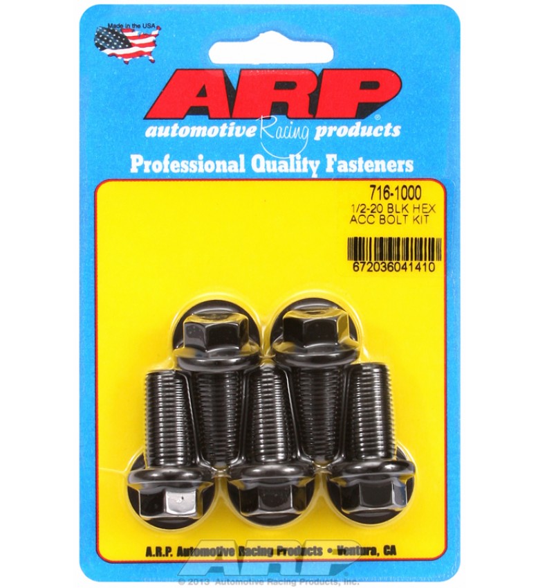 ARP Hardware - 1/2-20 x 1.000 hex black oxide bolts