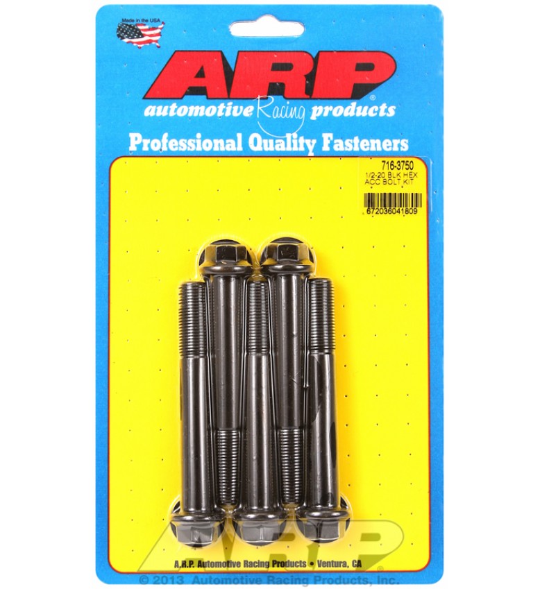 ARP Hardware - 1/2-20 x 3.750 hex black oxide bolts