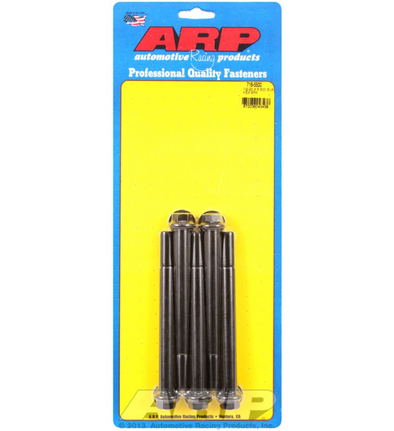 ARP Hardware - 1/2-20 x 5.500 hex black oxide bolts