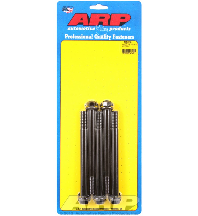 ARP Hardware - 1/2-20 x 5.750 hex black oxide bolts