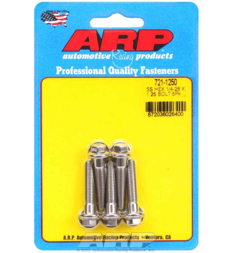 ARP Hardware - 1/4-28 x 1.250 hex SS bolts