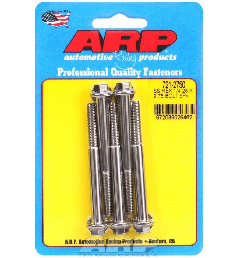 ARP Hardware - 1/4-28 x 2.750 hex SS bolts