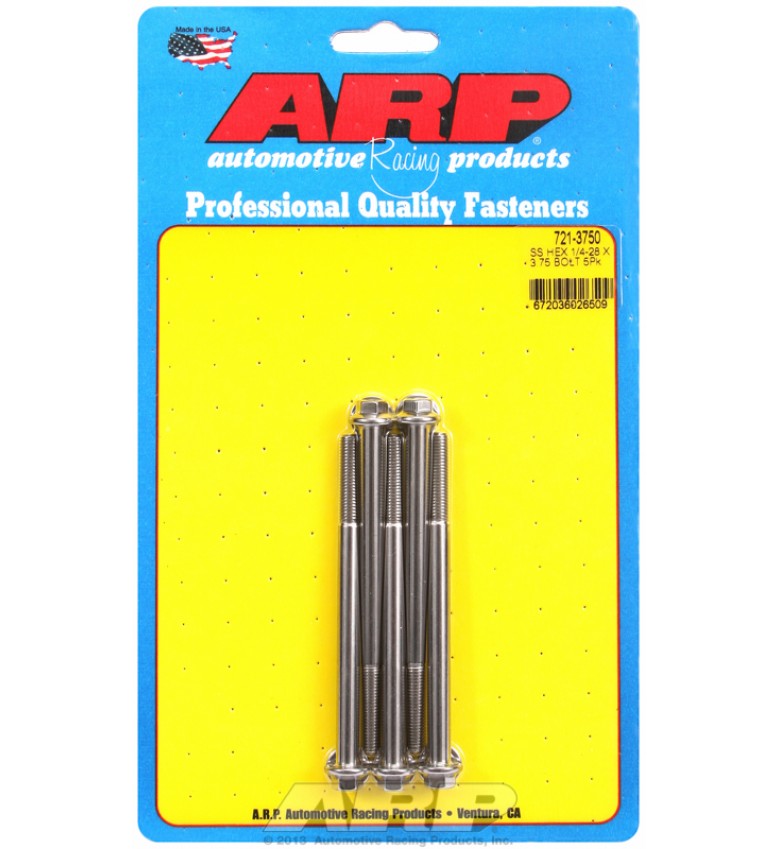 ARP Hardware - 1/4-28 x 3.750 hex SS bolts