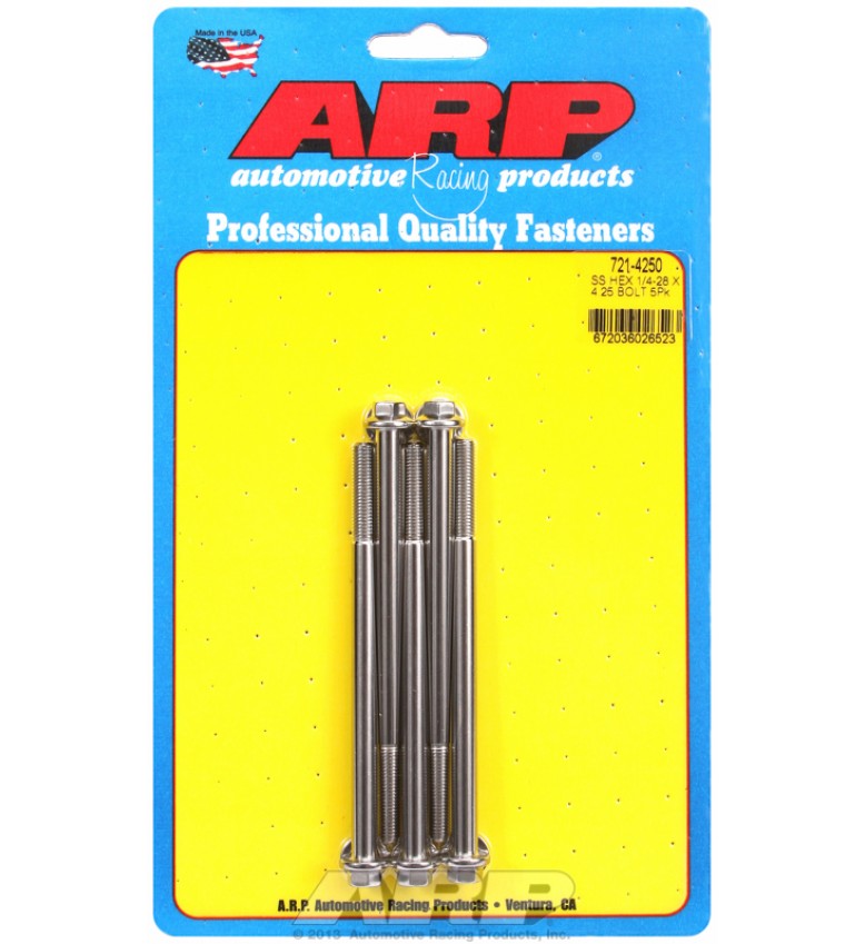 ARP Hardware - 1/4-28 x 4.250 hex SS bolts