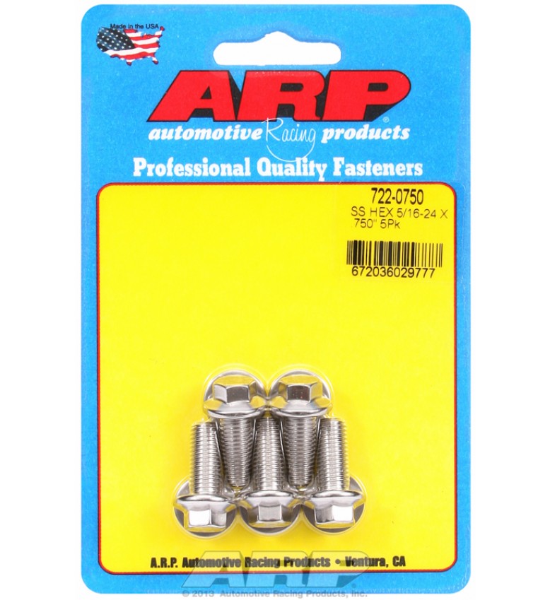 ARP Hardware - 5/16-24 x .750 hex SS bolts