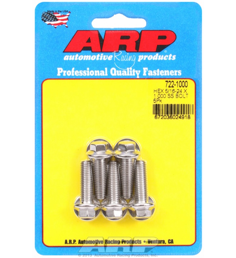 ARP Hardware - 5/16-24 x 1.000 hex SS bolts