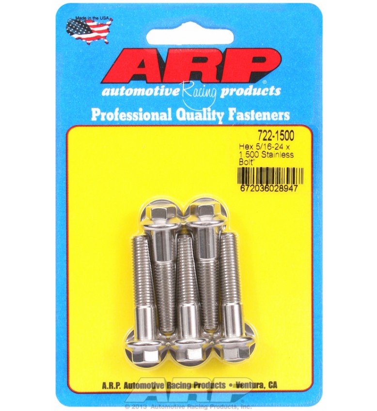 ARP Hardware - 5/16-24 x 1.500 hex SS bolts