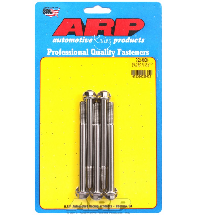 ARP Hardware - 5/16-24 x 4.000 hex SS bolts
