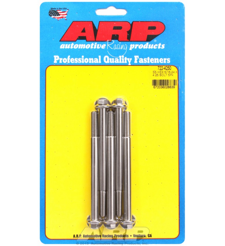 ARP Hardware - 5/16-24 x 4.250 hex SS bolts
