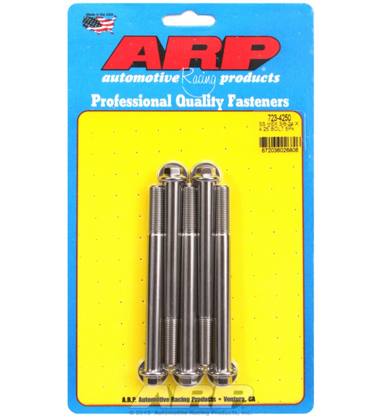 ARP Hardware - 3/8-24 x 4.250 hex SS bolts
