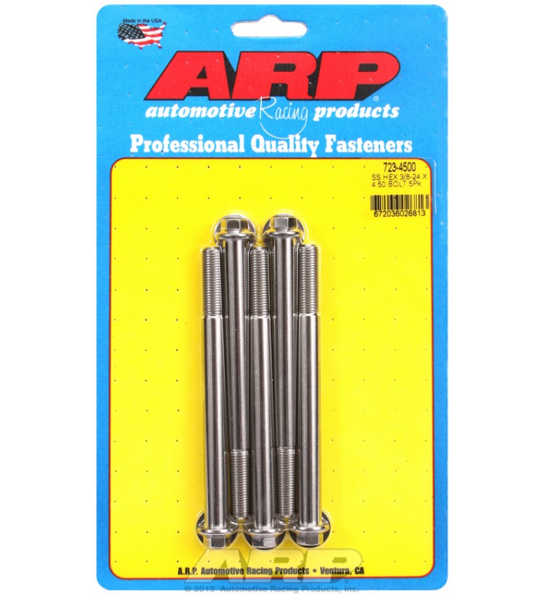 ARP Hardware - 3/8-24 x 4.500 hex SS bolts