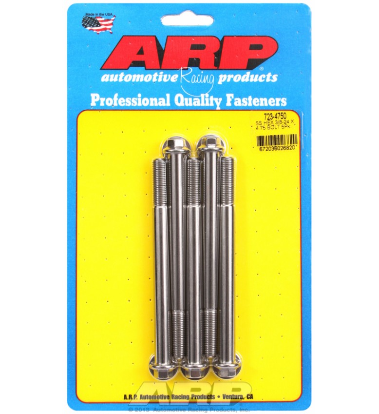 ARP Hardware - 3/8-24 x 4.750 hex SS bolts