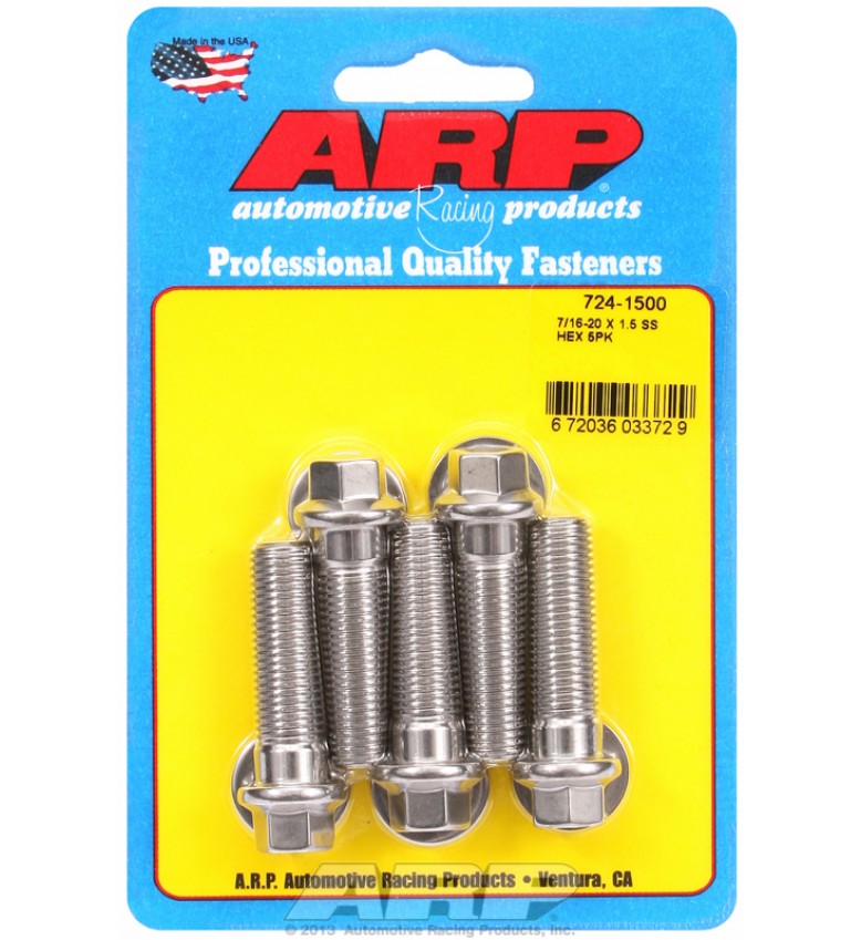 ARP Hardware - 7/16-20 x 1.500 hex SS bolts