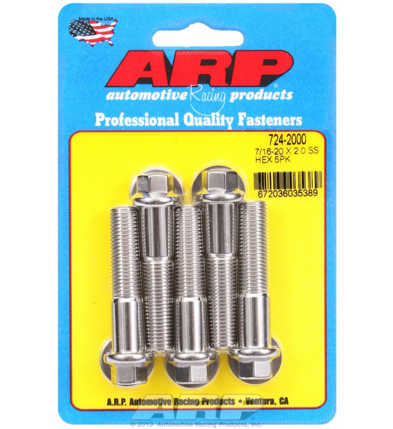 ARP Hardware - 7/16-20 x 2.000 hex SS bolts