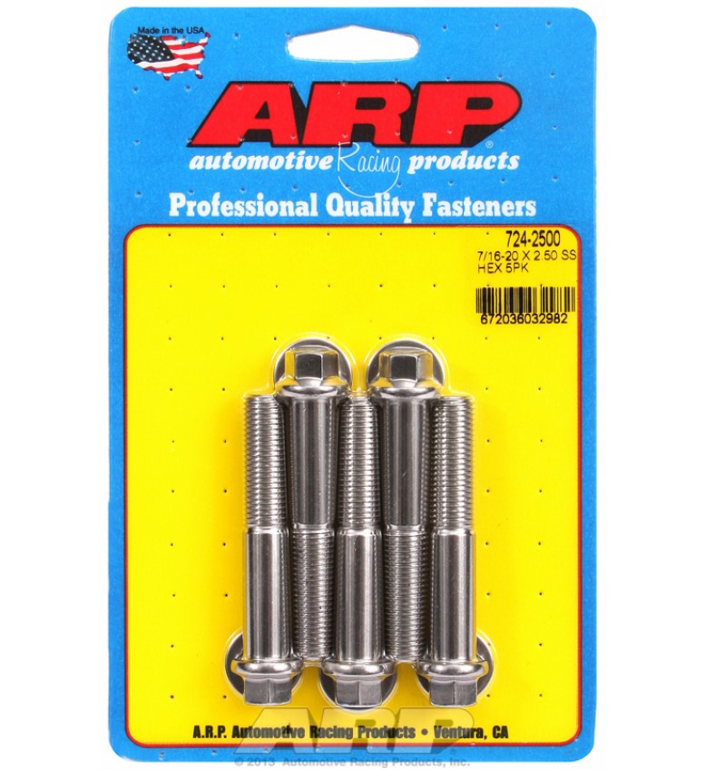 ARP Hardware - 7/16-20 x 2.500 hex SS bolts