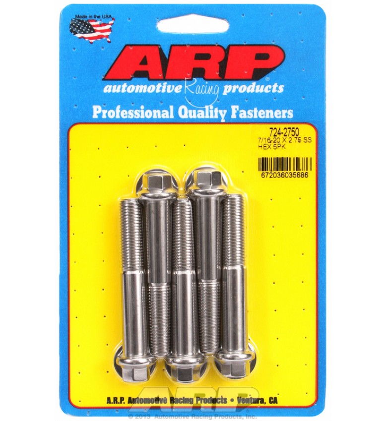 ARP Hardware - 7/16-20 x 2.750 hex SS bolts