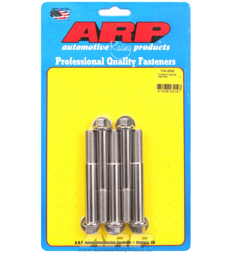 ARP Hardware - 7/16-20 x 3.500 hex SS bolts
