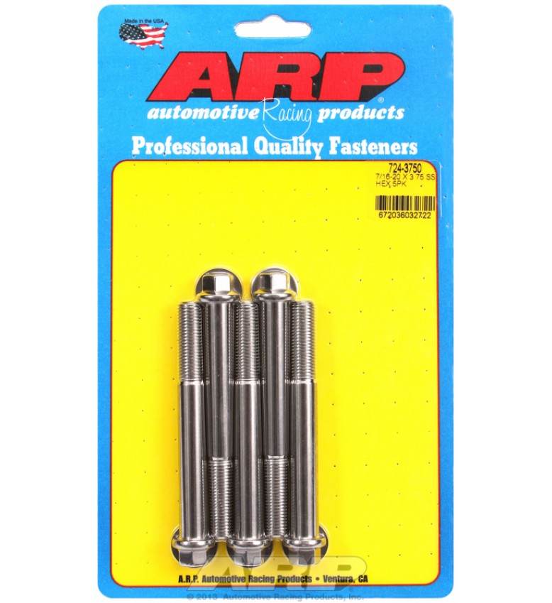ARP Hardware - 7/16-20 x 3.750 hex SS bolts
