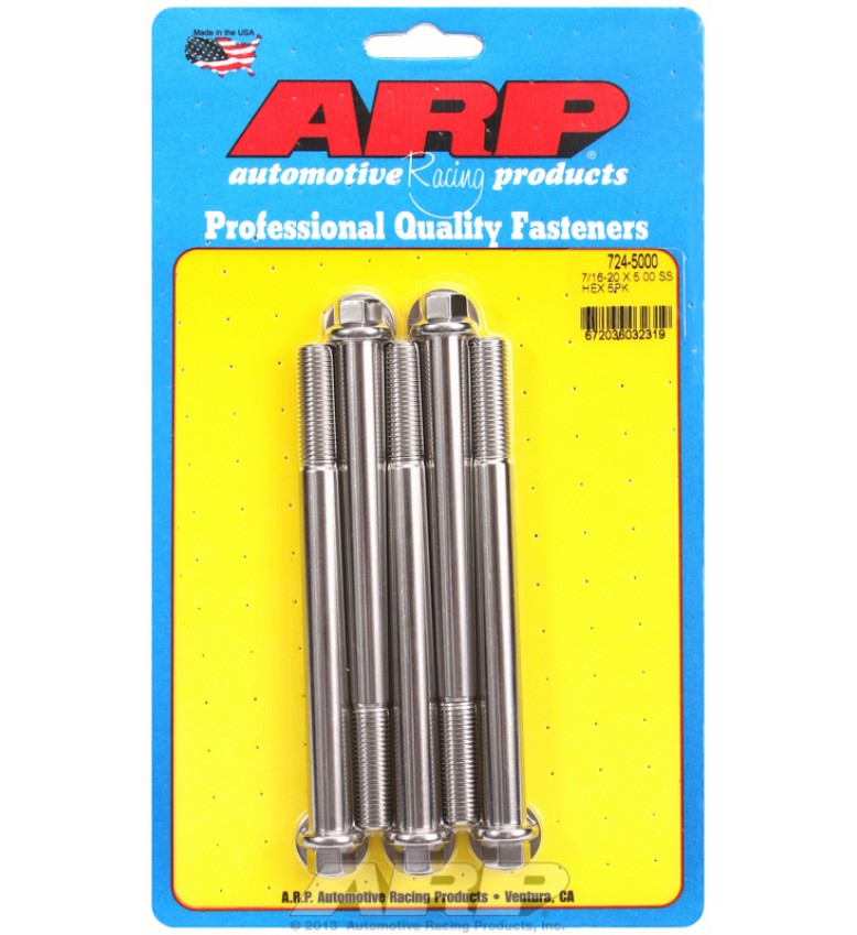 ARP Hardware - 7/16-20 x 5.000 hex SS bolts
