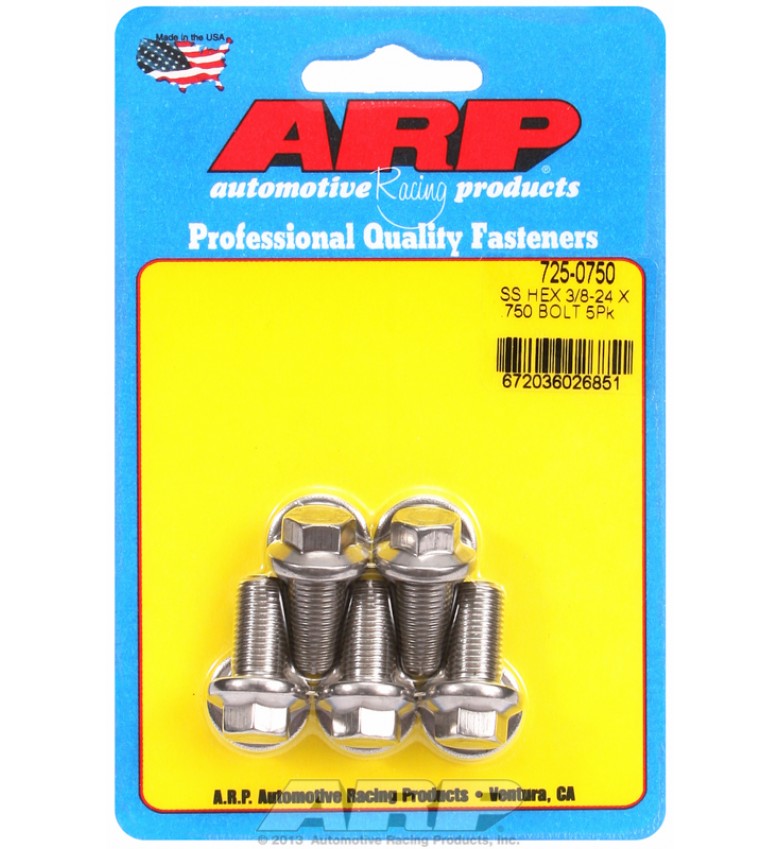 ARP Hardware - 3/8-24 x .750 hex 7/16 wrenching SS bolts