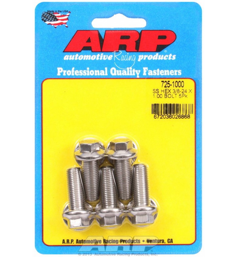 ARP Hardware - 3/8-24 x 1.000 hex 7/16 wrenching SS bolts