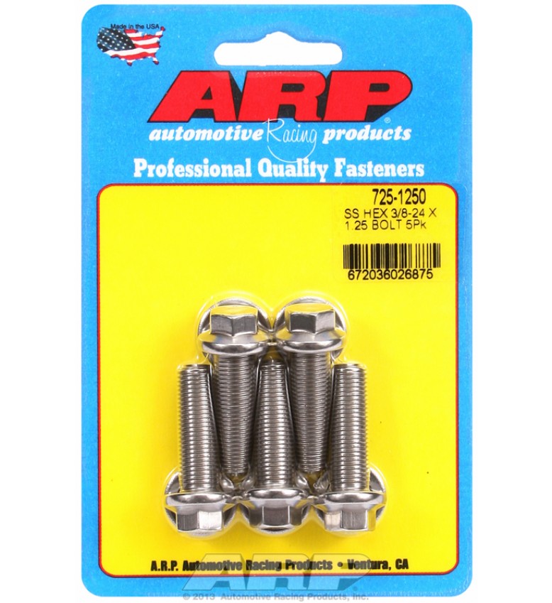 ARP Hardware - 3/8-24 x 1.250 hex 7/16 wrenching SS bolts