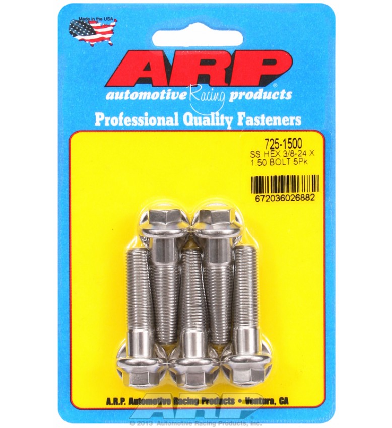 ARP Hardware - 3/8-24 x 1.500 hex 7/16 wrenching SS bolts